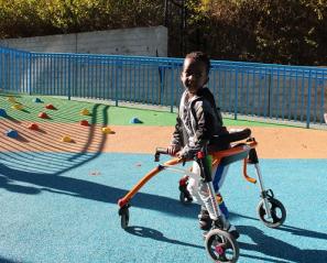 Bloorview School Authority student plays on playground