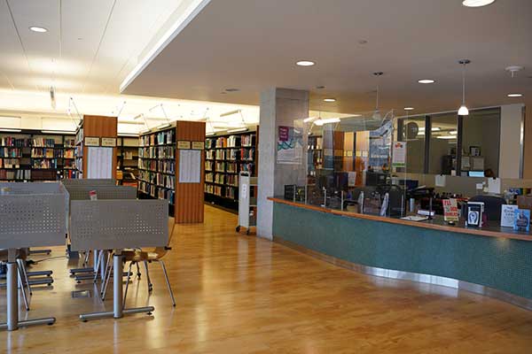 A library setting