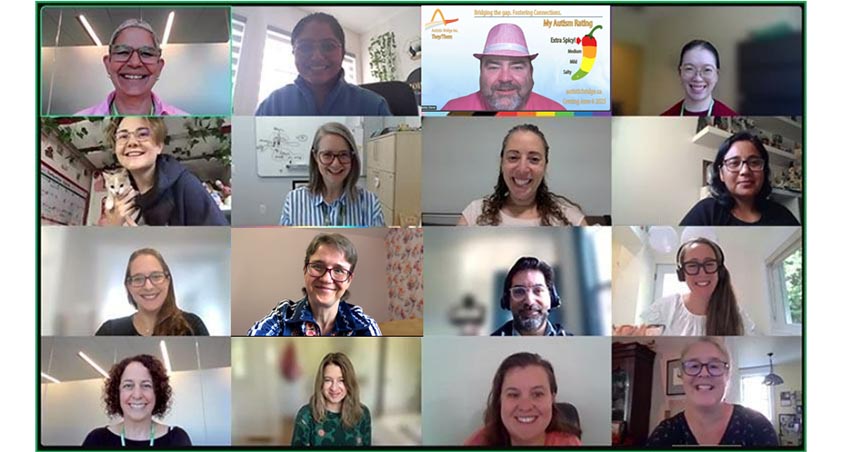 Some people in an online meeting