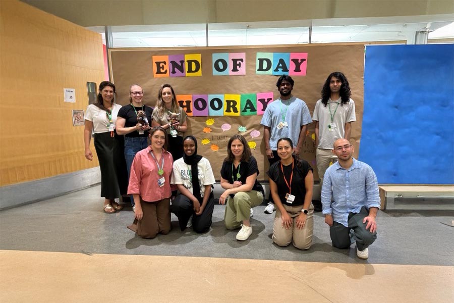 A group of people in an indoor setting