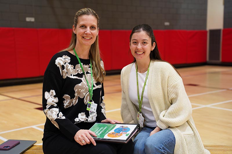 Shawna with team member Lindsey White, therapeutic recreation specialist