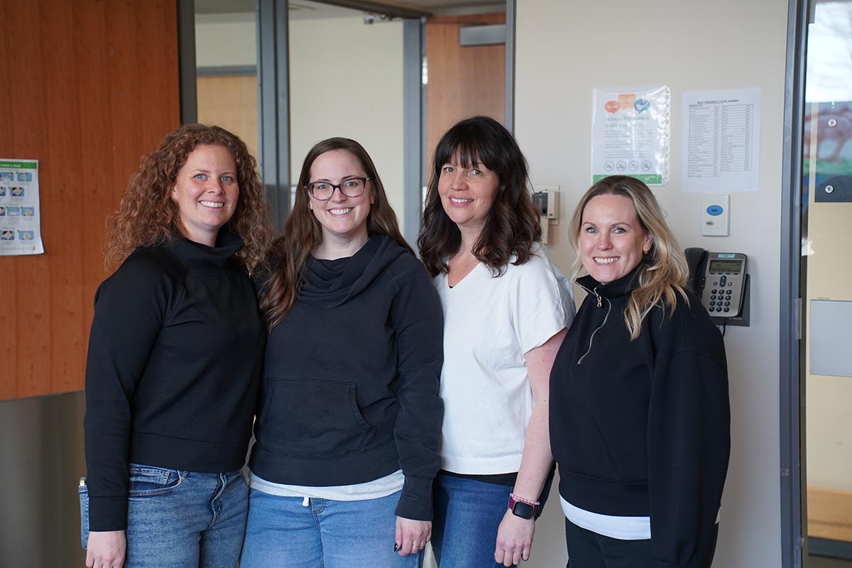 From left: Allyson, Jessica, Melissa and Jenny met and forged a lasting friendship during their time at Holland Bloorview.