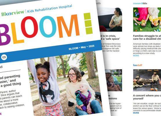 Collage of newsletter images and stories