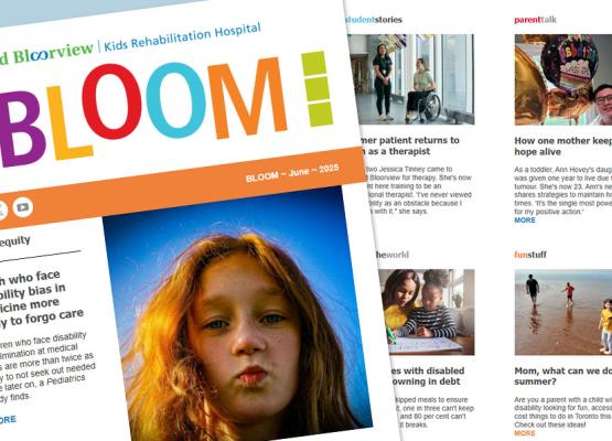 Collage of newsletter images and stories