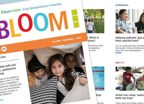 Collage of newsletter images and stories