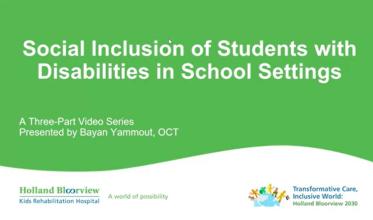 Video presentation front page