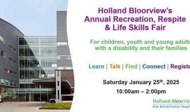 Holland Bloorview's 10th Annual Recreation, Respite & Life Skills Fair