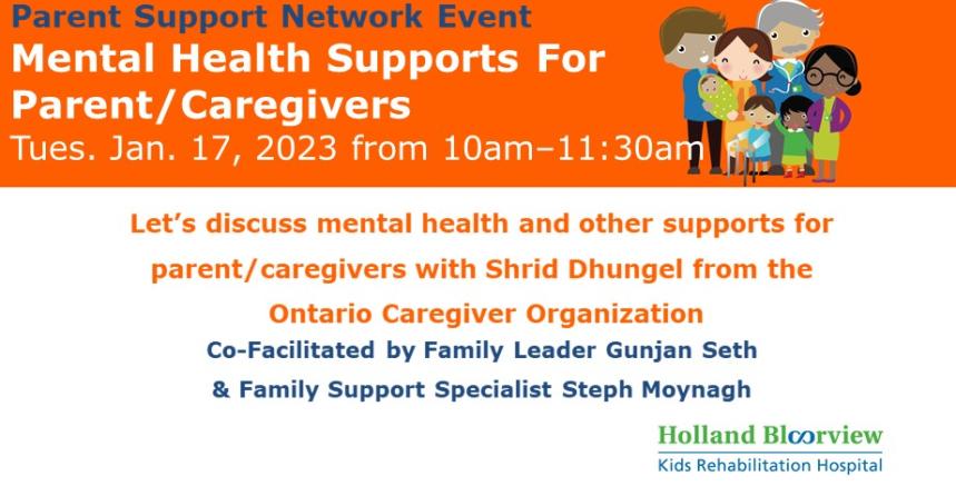 A short description of the event - Let's discuss mental health supports for Parent-Caregivers with Shrid Dhungel from the Ontario Caregiver Organization
