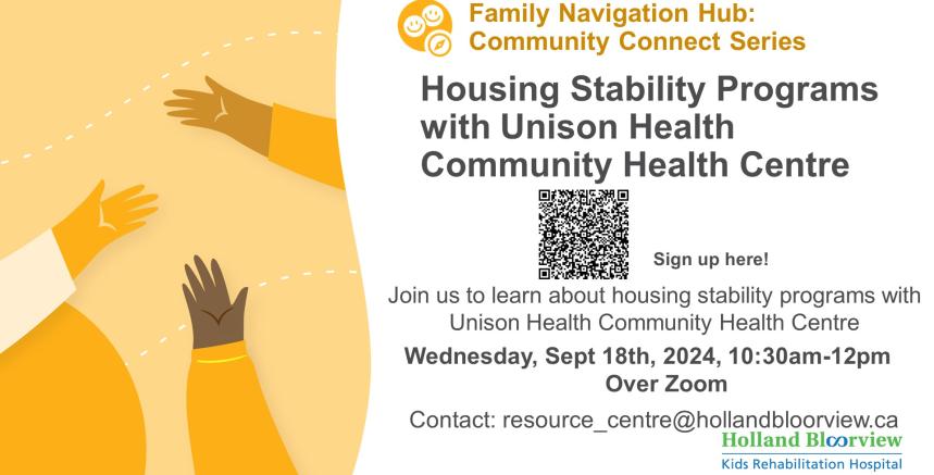 Join us to learn about the housing stability program from Unison Housing workers to discuss the various programs available and engage in a Q&A.