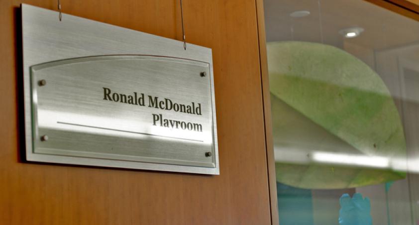 The Ronald McDonald children’s playroom