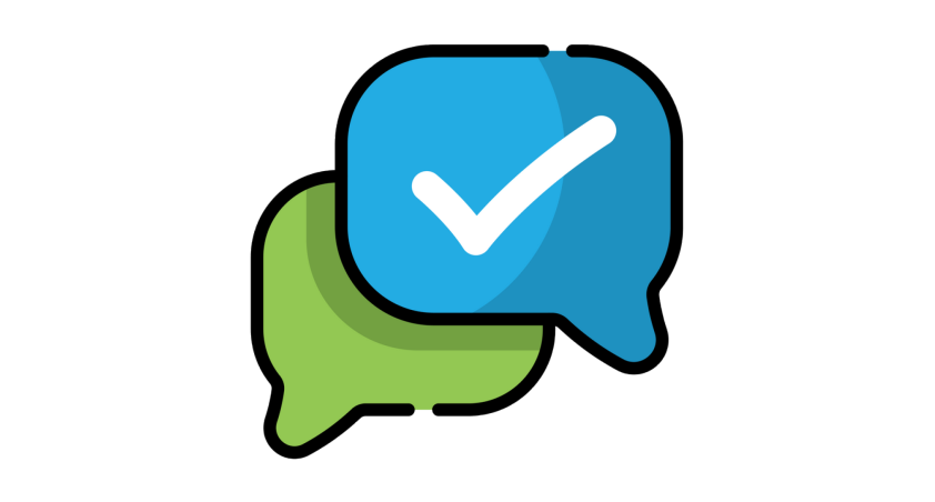 An icon of 2 dialogs