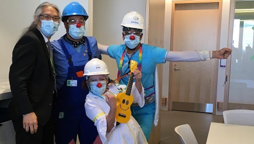 Dr. Tom Chau and therapeutic clowns