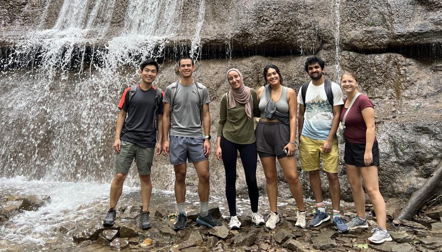 friends going on a hiking day trip