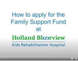 Family Support Fund online application - instructional video (English)