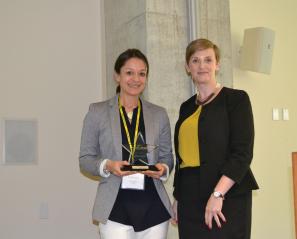 (From L to R) Dr. Yani Hamdani and Dr. Amy McPherson, interim vice president, Holland Bloorview's research institute, at the 2017 Pursuit Awards