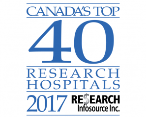 Canada's Top 40 research hospital 2017 logo