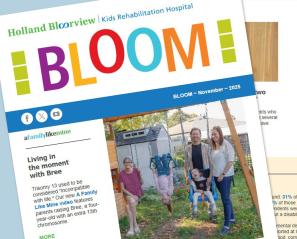 Collage of newsletter images and stories