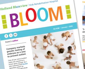 Collage of newsletter images and stories