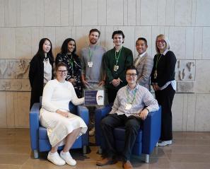 Members of the sustainability, strategy and communications team at Holland Bloorview were responsible for the coordination, implementation and communication of the furniture donation project.