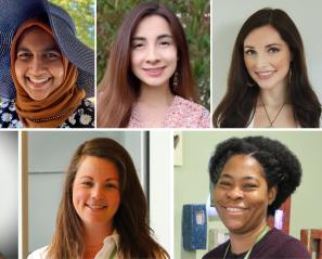 Images of researchers, students and a physician to honour International Day for Women and Girls in Science