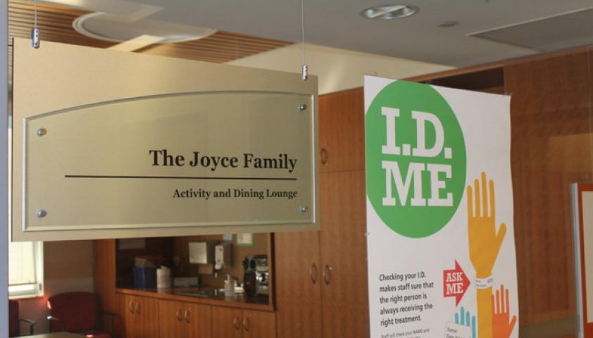 Activity and dining lounge in honour of the Joyce Family