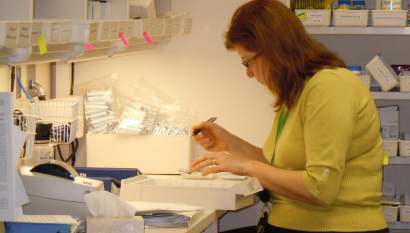 Pharmacy Technicians provide unit dose drug distribution services to inpatients at the hospital