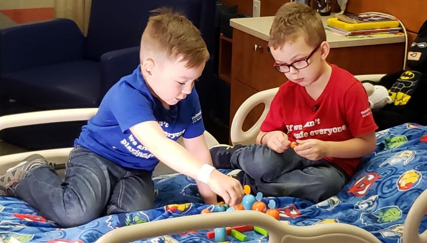 Alex and Carson in their room