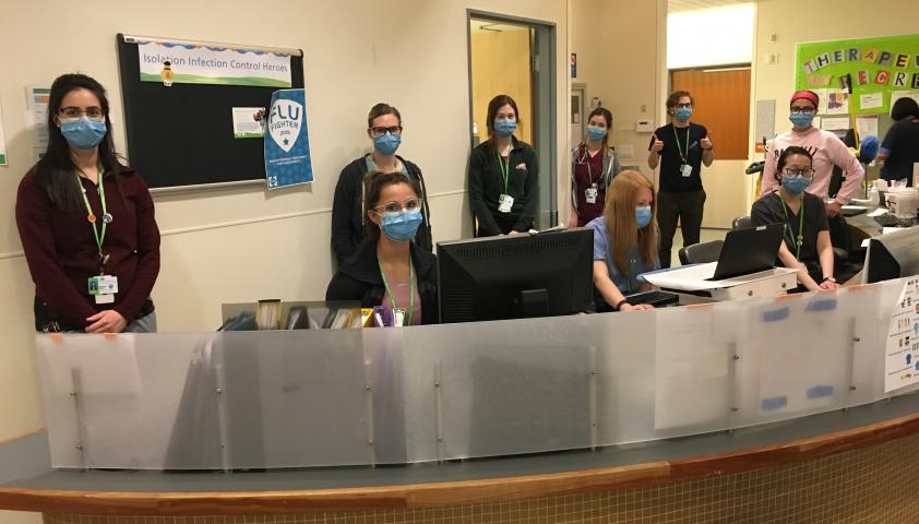 Nurses at work in the inpatient units.