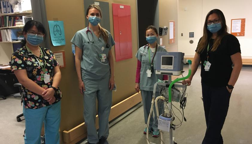 Nurses at work in the inpatient units.