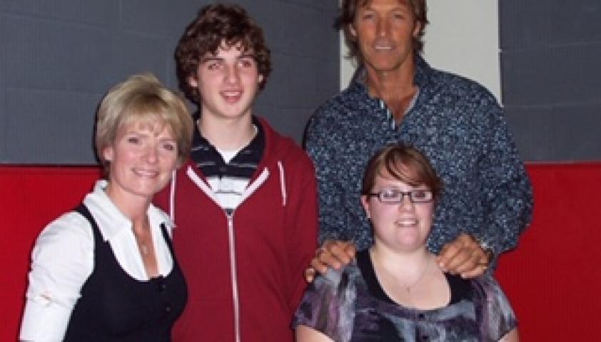 Barbara with her family, including her niece Melissa.