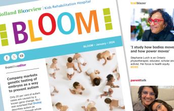 Collage of newsletter images and stories