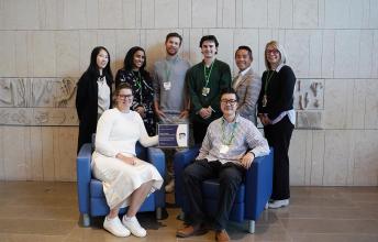 Members of the sustainability, strategy and communications team at Holland Bloorview were responsible for the coordination, implementation and communication of the furniture donation project.