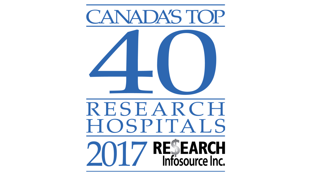 Canada's Top 40 research hospital 2017 logo