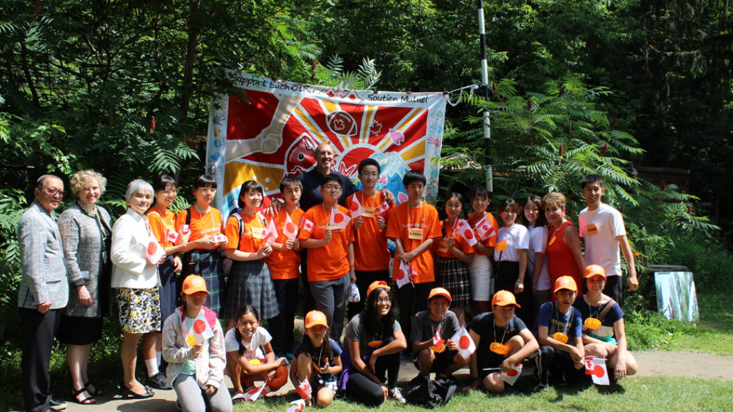 9 students from the Tohoku area of Japan at Holland Bloorview