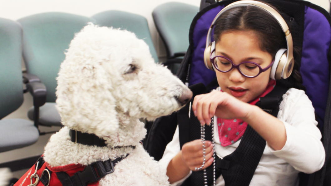 Bella with her dog Kadence. 