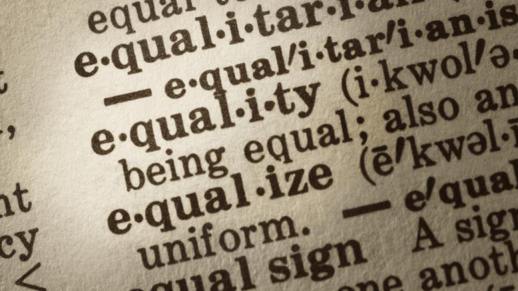 Dictionary description of word equality
