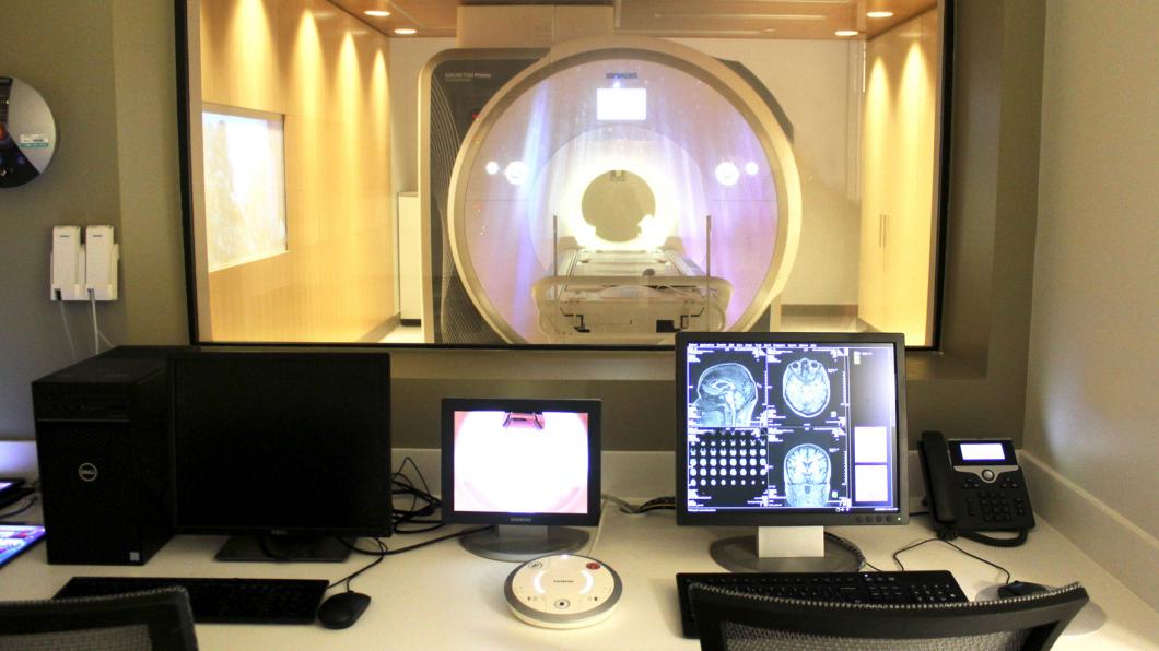 control room for MRI