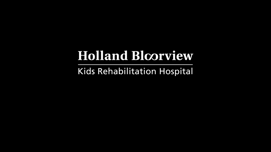 Holland Bloorview logo on black background