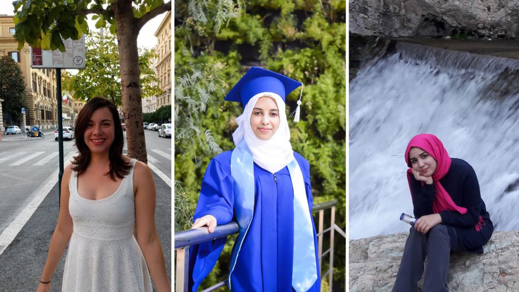 International research trainees pushing the boundaries of childhood disability research: L to R: Daniela Chan-Viquez, Amal Al-saqqaf, Mahya Mirbagheri