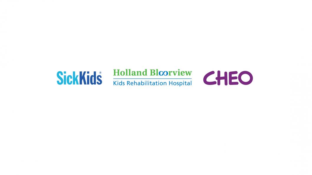 SickKids, CHEO and Holland Bloorview logos