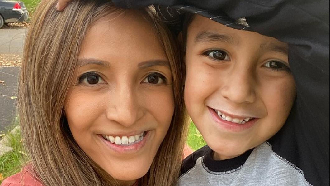 Maritza Bazaran and her son, Harrison