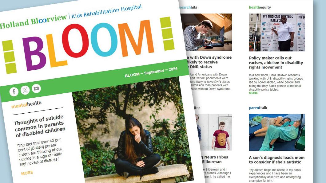 Collage of newsletter images and stories
