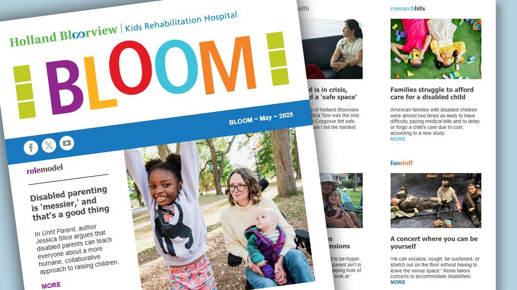 Collage of newsletter images and stories