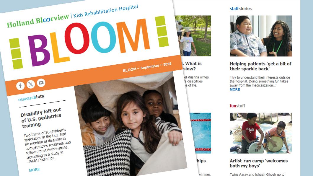 Collage of newsletter images and stories