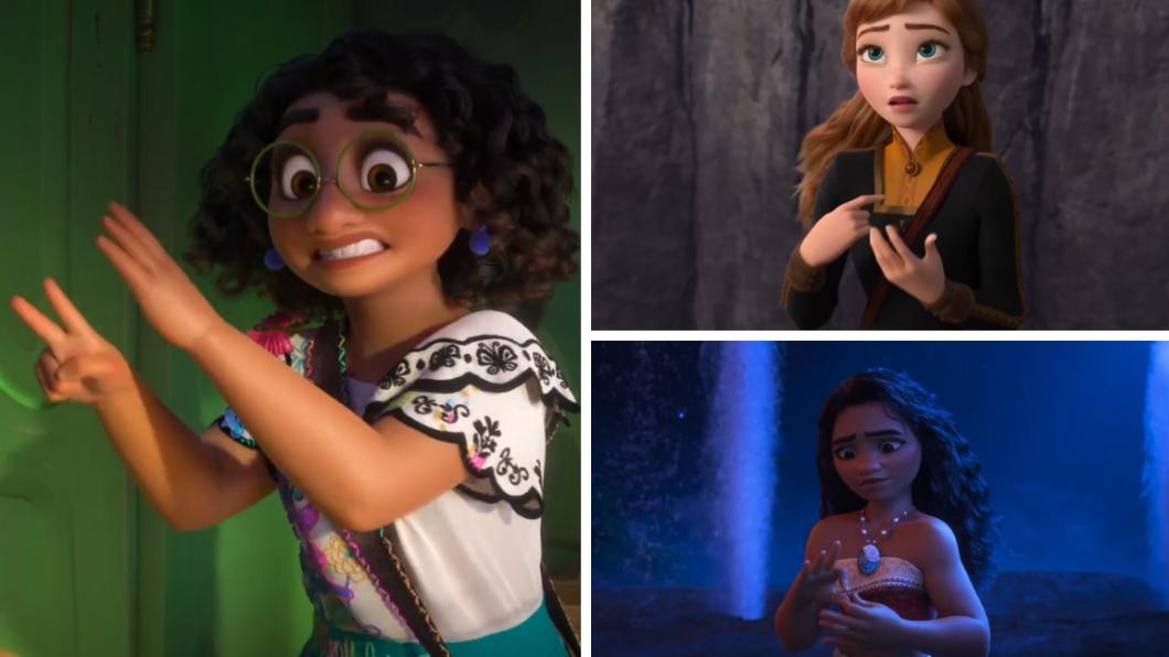Three Disney animations where a character uses sign language