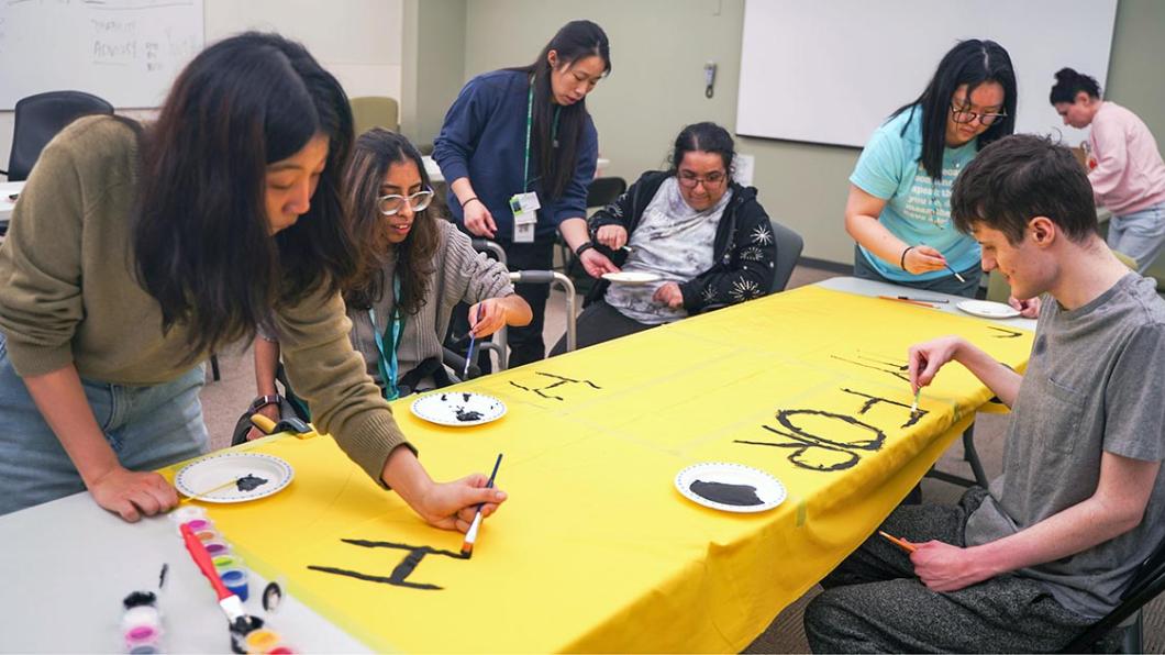YAC members participate in an advocacy workshop