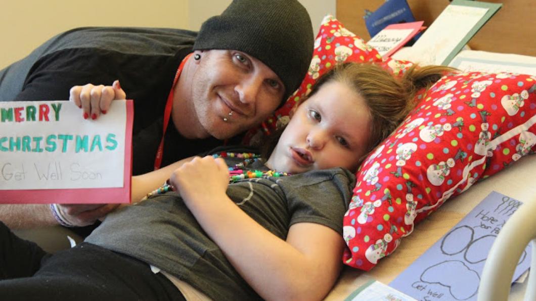 Christmas cards flood in for hospitalized girl