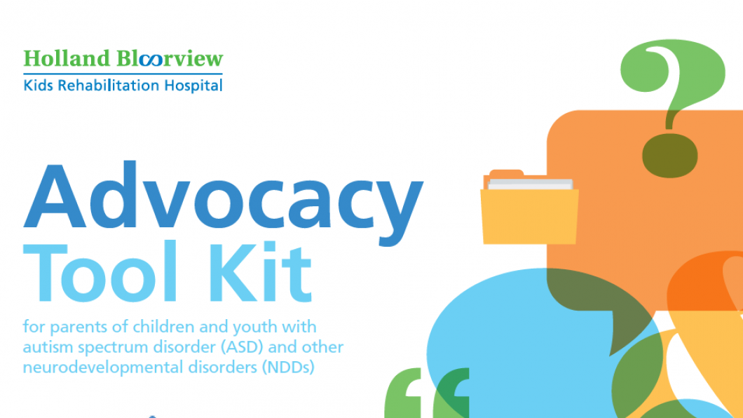 Holland Bloorview launches Advocacy Tool Kit for Canadian families of children with ASD and other neurodevelopmental disorders