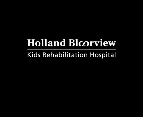 Holland Bloorview logo on black background
