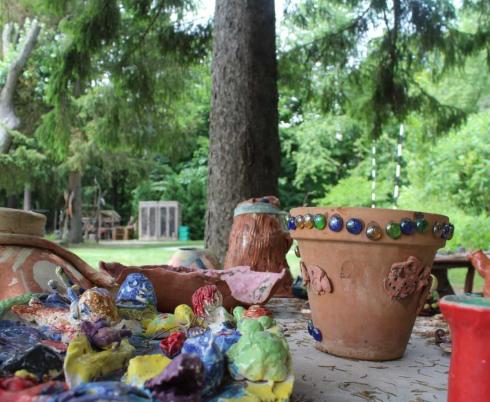 clay art on a table